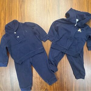 Ralph Lauren Navy Kids Jogger Set